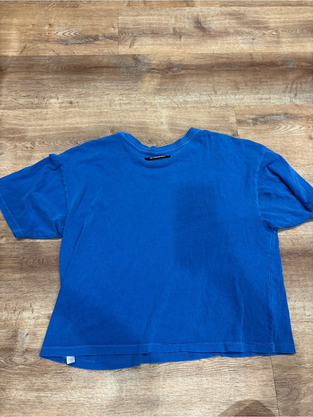 Free People Short Sleeve Boxy Tee - Royal Blue